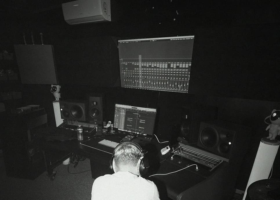 Sound Engineer Working
